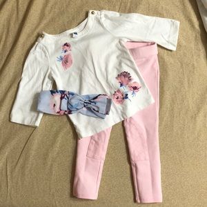 Janie and Jack outfit with head wrap